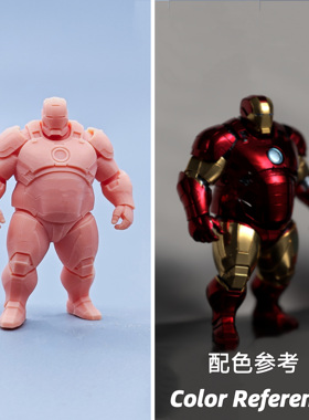 【嗯哼模型】现货1:64人偶1:43微缩白模 胖墩英雄 D813 D819