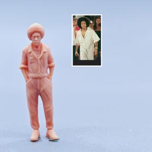 【嗯哼模型】现货1:64人偶1:43微缩白模 卢达克里斯 C210