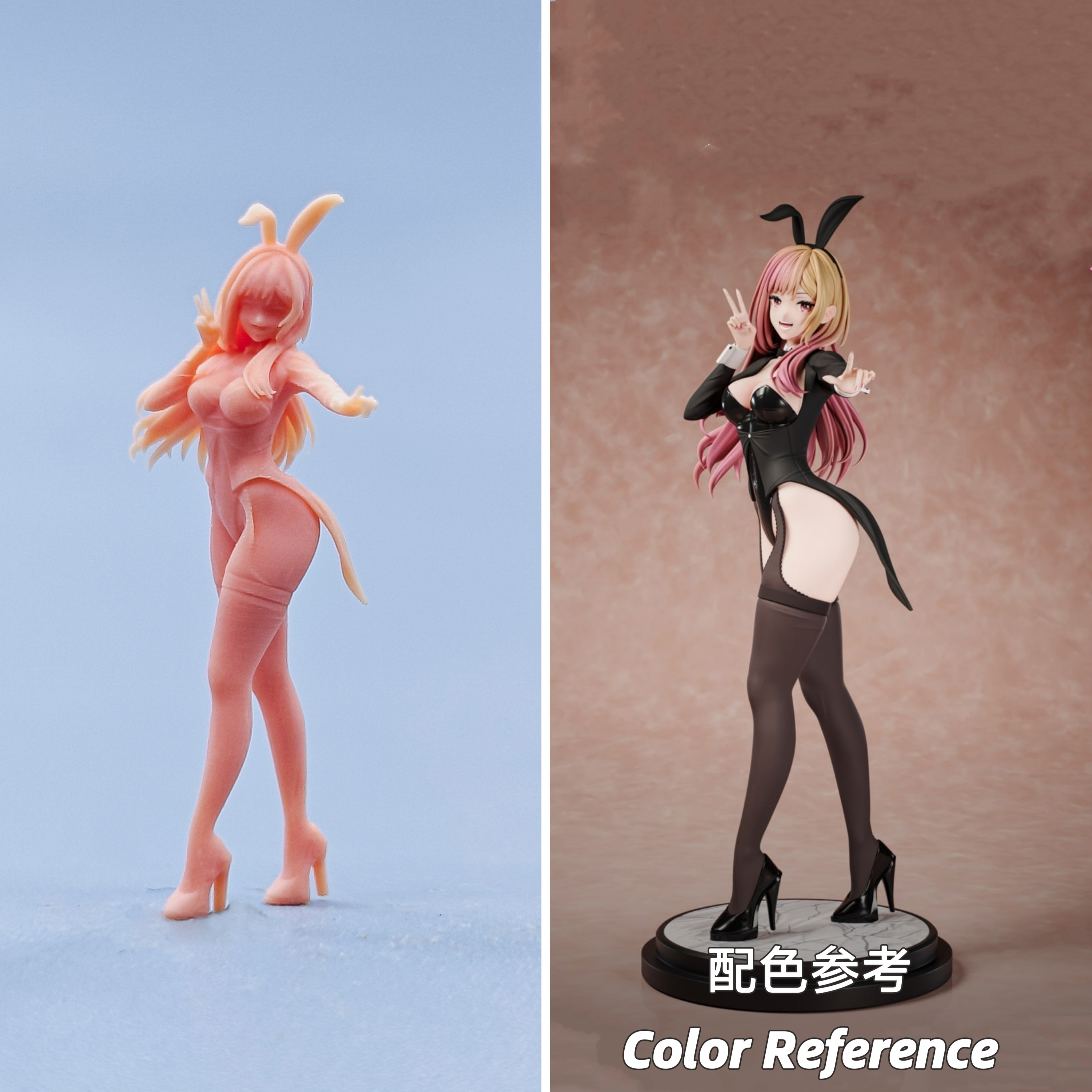 【嗯哼模型】现货1:64人偶1:43微缩白模 喜多川海梦 D718