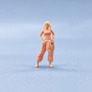 嗯哼模型 裤 SuperGe1 43微缩白模工装 双马尾女孩S405 64人偶1