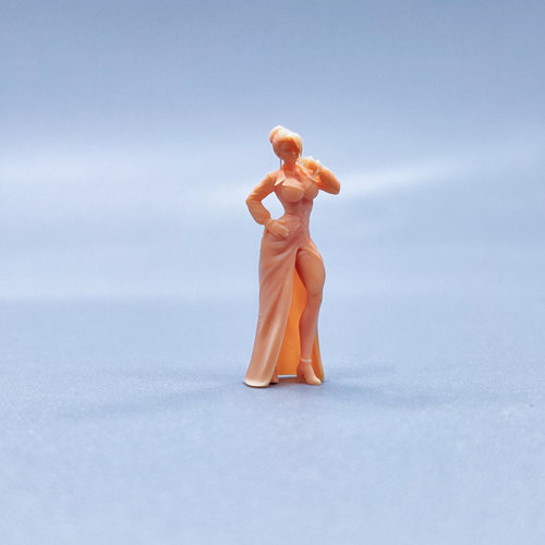 【嗯哼模型】1:64人偶1:43微缩白模性感站姿拳王麦卓Mature V635