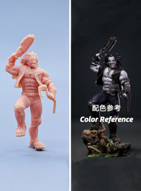 【嗯哼模型】现货1:64人偶1:43微缩白模 暴狼罗伯 C706