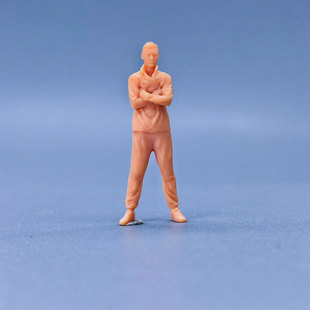 【嗯哼模型】现货1:64人偶1:43微缩白模头D 型男车手素模T101-104