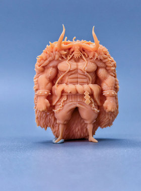 SuperGe1/64白模人偶四皇百兽凯多素模直接上色S425