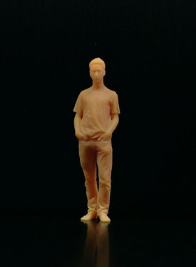 SuperGe1/64白模人偶双手插口袋男素模直接上色T430
