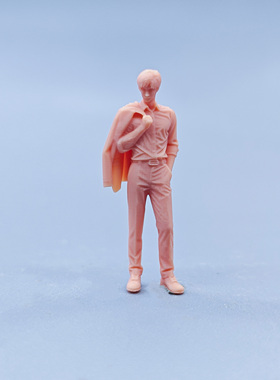 【嗯哼模型】现货1:64人偶1:43微缩白模 高桥凉介 D224