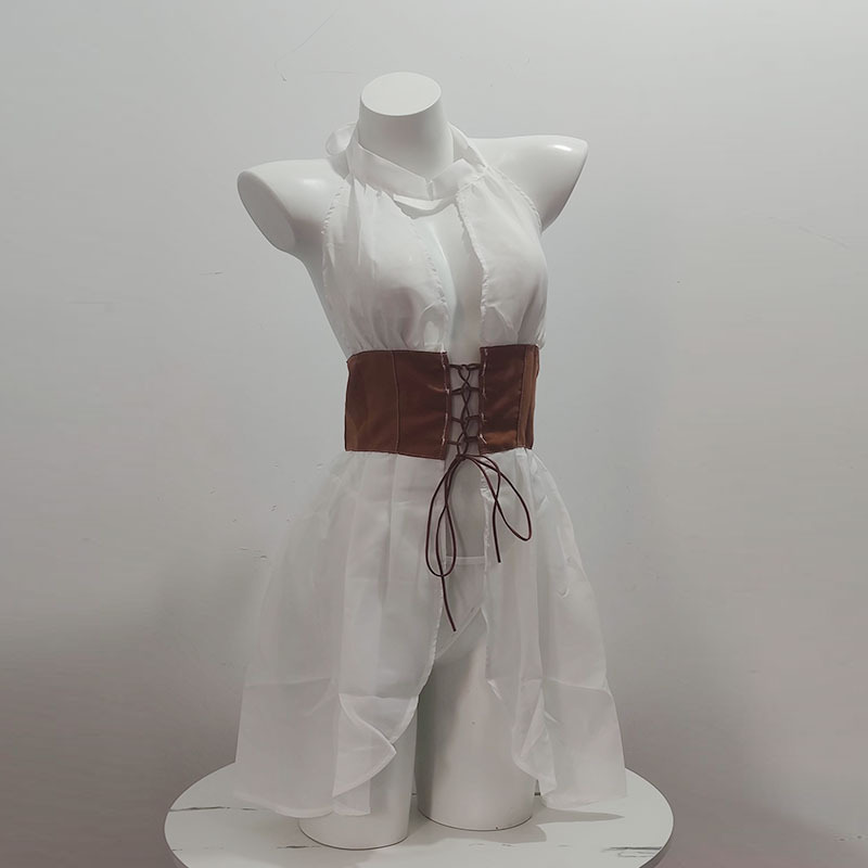 赤欲性感绑带复古睡衣女透视睡裙西部牛仔风纯情古代内衣套装