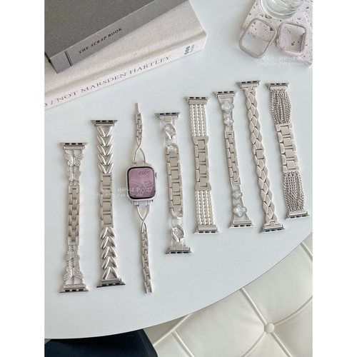 静静的表带金属不锈钢钻壳星光色