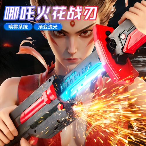 炫酷双头旋转发光音效光剑玩具