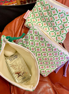 美摘miucatch花花小包小清新碎花春夏小众化妆包便携随身收纳袋女