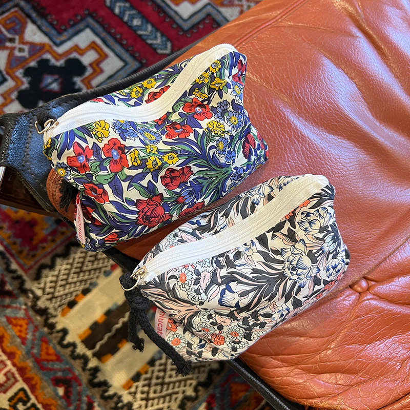 美摘手绳小包碎花春夏新款收纳袋