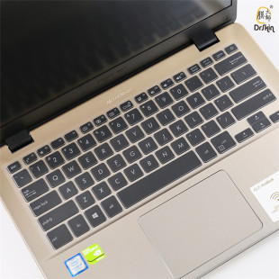 14英寸笔记本键盘膜华硕灵耀S4100UQ7200电脑PU404UF8550保护膜U贴全覆盖彩色防尘套硅胶透明TPU凹凸罩按键垫