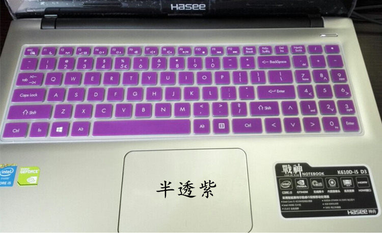 麦本本 大麦6S键盘膜15.6寸6X笔记本电脑凹凸键盘保护膜防尘套罩贴膜全覆盖15英寸彩色透明硅胶防水配件七彩