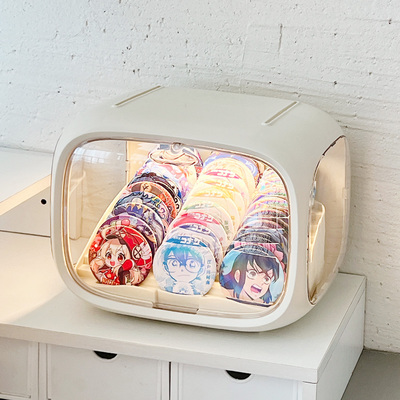 吧唧太空舱手办人展示防尘收纳盒