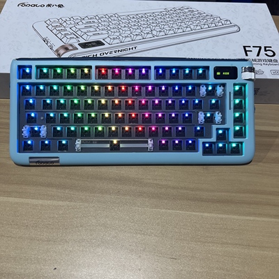 虎八兔F75套件三模RGB光客制化机械键盘75配列蓝牙2.4G无线