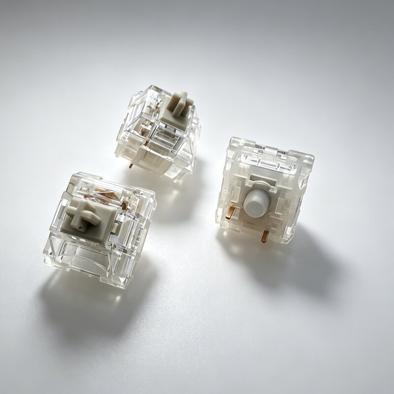 TTC银轴机械键盘开关三脚轴客制化线性轴35gf触发压力