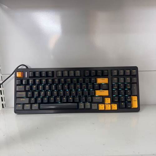 狼派x85  98键机械键盘 橙轴 电竞 RGB灯光 二手