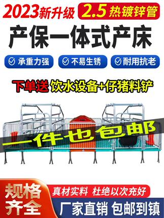 双体母猪产床保育床一体产保两用床复合养猪用产床产保单体分娩床
