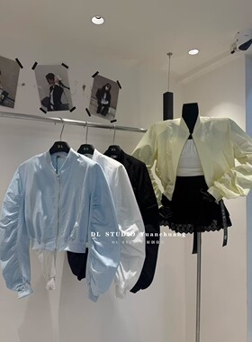 韩国东大门2026春季新款时尚显瘦短款防晒外套上衣女设计感A10150