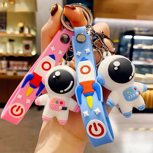 Кукла из мягкой резины, мультяшный брелок, силиконовый космический космонавт для влюбленных, рюкзак, аксессуар для сумки, аксессуары, подарок на день рождения