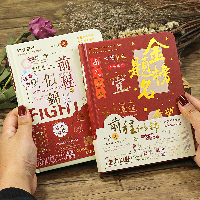 国潮创意彩页手账笔记本毕业礼物