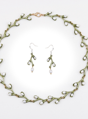 文艺复古天然淡水珍珠项链同款