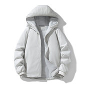 冬季 加厚藏青连帽棉服男宽松休闲百搭棉袄外套