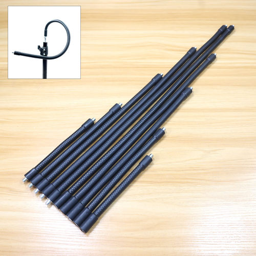 手机直播支架俯拍三脚架金属软管1/4双头螺丝弯管延长配件