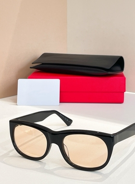 Bella秀场同款太阳眼镜时尚欧美风透茶猫眼显脸小板材墨镜男女款