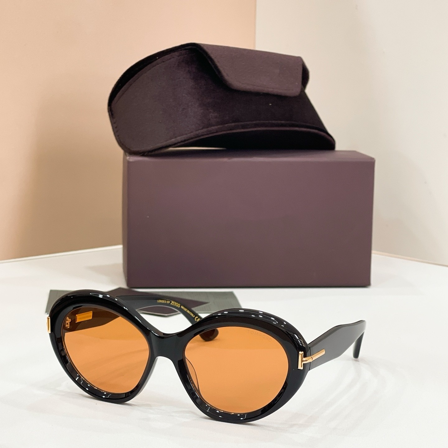 TF墨镜2026超酷欧美复古黑色大框飞行员太阳镜男女防紫外线FT1328