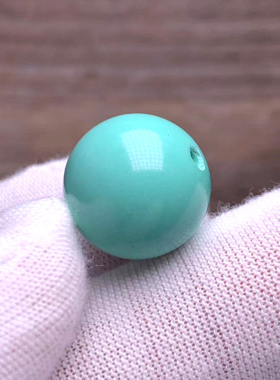 绿松石圆珠散珠高瓷精品