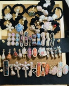 现货宋锦手工耳坠发夹发圈国风礼物新中式 耳坠耳钉国风配饰