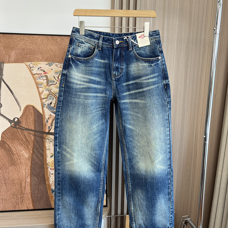 自留好货！水洗复古！外贸男装秋季舒适细腻休闲百搭直筒牛仔裤潮