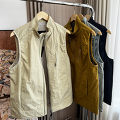 山系户外机能 立领坎肩马甲 外贸透气薄款 内里网衬设计 春夏男士