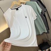 老美单 T恤潮 春夏蜘蛛印花冰丝凉感短袖 户外速干透气 外贸男装