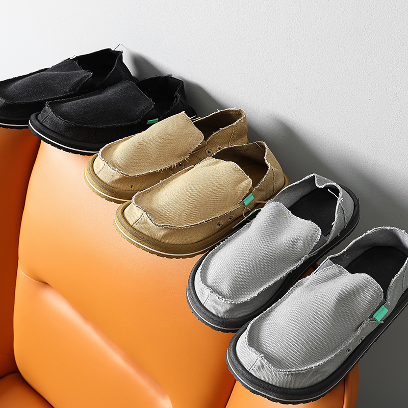 男士外贸一脚蹬套脚渔夫鞋