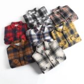 外贸重磅磨毛法莱绒衬衫 巨好看 外套 格纹 秋冬男士 巨暖和 经典