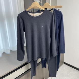 秋冬双面德容细腻保暖内衣套装 外贸男装 绵羊毛＋桑蚕丝 撤柜货