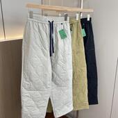 挺括有型 外贸男装 冬季 男女同款 户外防泼水运动夹棉保暖休闲裤