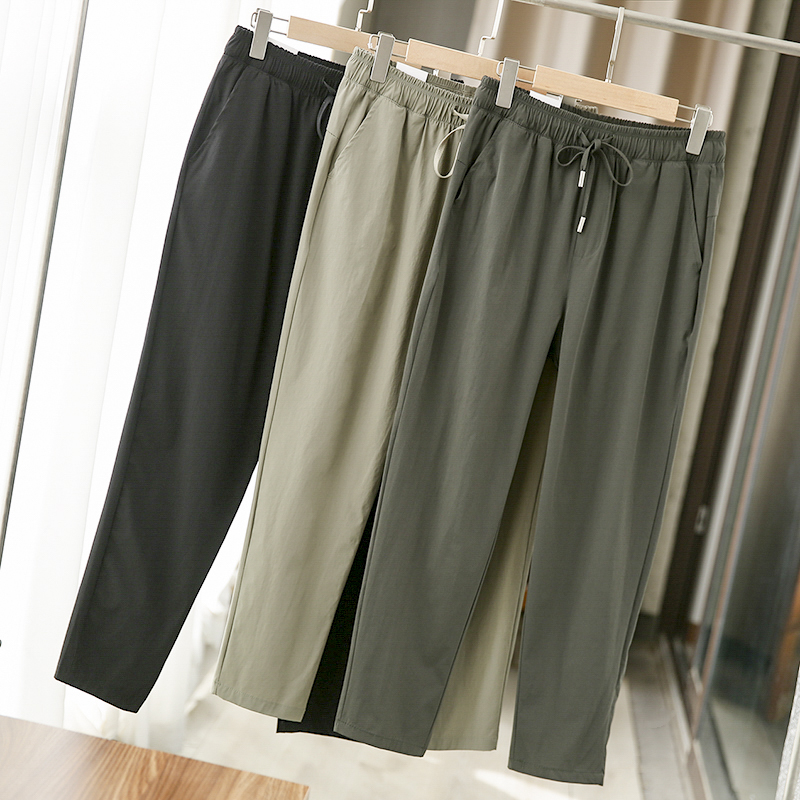 传写四面弹新品松紧腰户外休闲裤