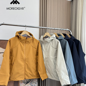 秋冬情侣款 外贸男装 连帽软壳衣冲锋衣 三防科技面料 户外高端线