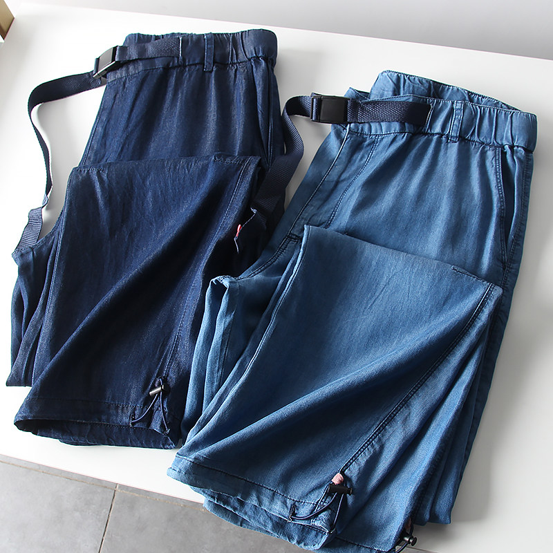 自带凉感！天丝牛仔面料！夏季男士外贸青年休闲卡扣轻薄牛仔长裤,男装,牛仔裤,淘宝优惠券,粉丝福利购,淘宝优惠卷