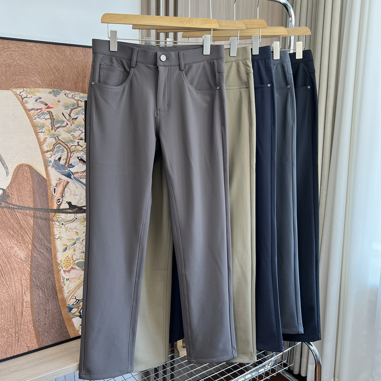 质地轻盈！四防黑科技面料！外贸男装秋季弹力舒适百搭直筒休闲裤,男装,休闲裤,淘宝优惠券,粉丝福利购,淘宝优惠卷