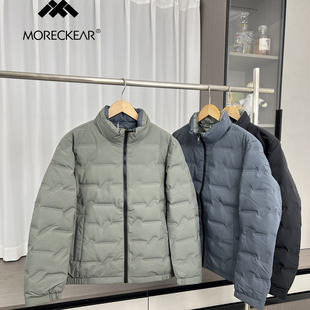 秋冬加厚保暖防水立领羽绒服外套潮 外贸男装 高端轻奢 压胶90绒