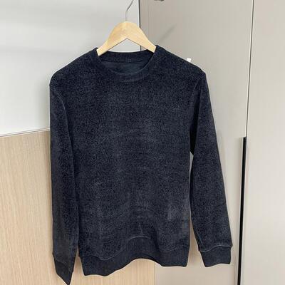 加绒圆领套头百搭针织衫毛衣