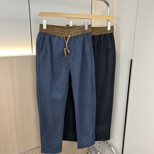 轻奢高端！加绒保暖！外贸男装秋冬松紧腰舒适细腻灯芯绒休闲裤潮