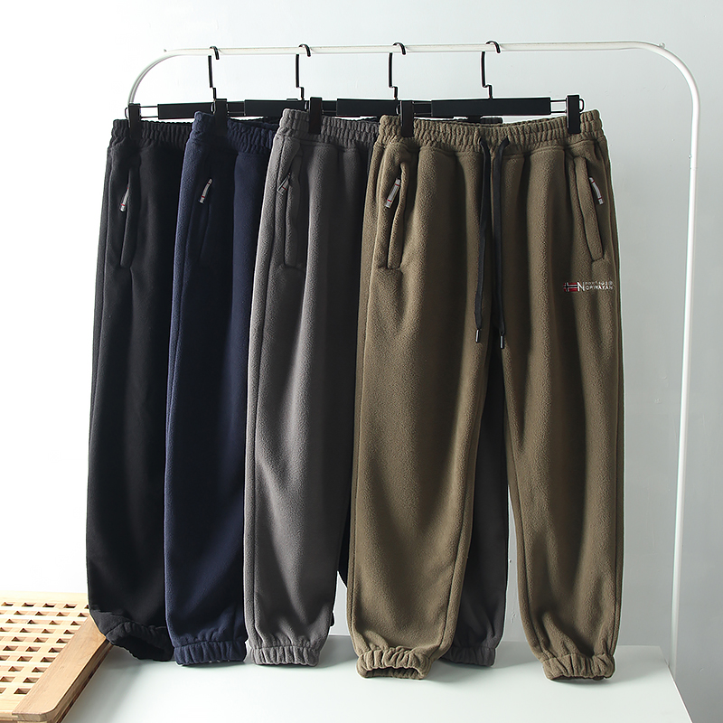 抓绒防寒运动休闲摇粒绒卫裤