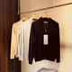 轻奢 羊绒桑蚕丝混纺 外贸男装 意式 秋冬经典 百搭拉链针织外套潮