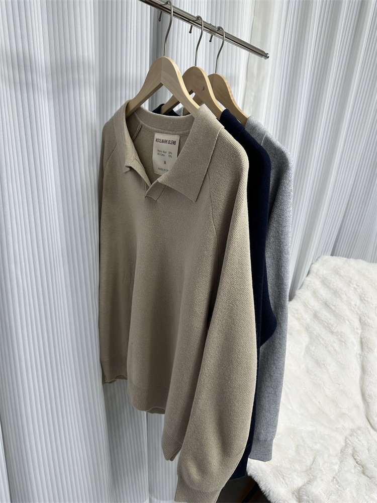 轻奢绅士！定织美丽诺羊毛！秋冬男士外贸商务百搭长袖针织衫毛衣,男装,针织衫/毛衣,淘宝优惠券,粉丝福利购,淘宝优惠卷