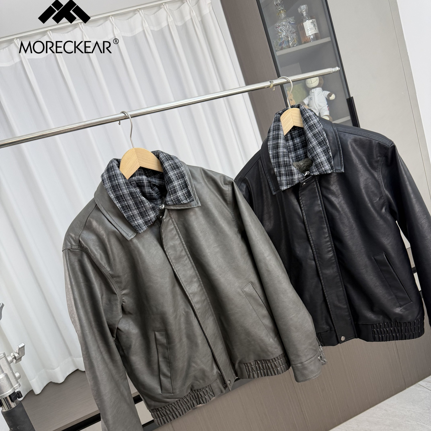 美式复古格纹假两件！